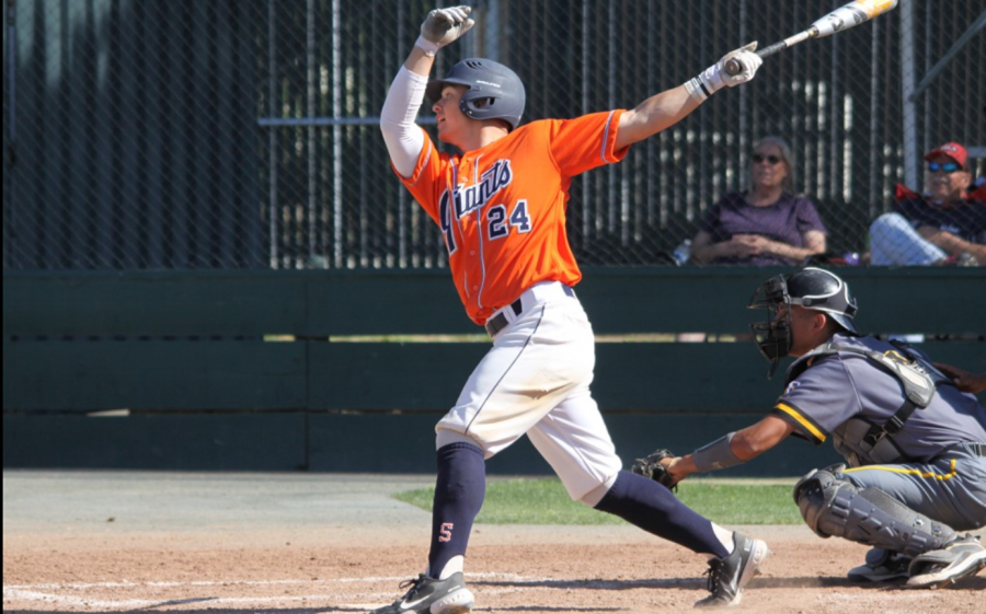 Outfielder Andrew Valdez goes deep for the Homerun in the top of the 8th inning