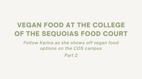 Vegan Food at the College of the Sequoias Food Court